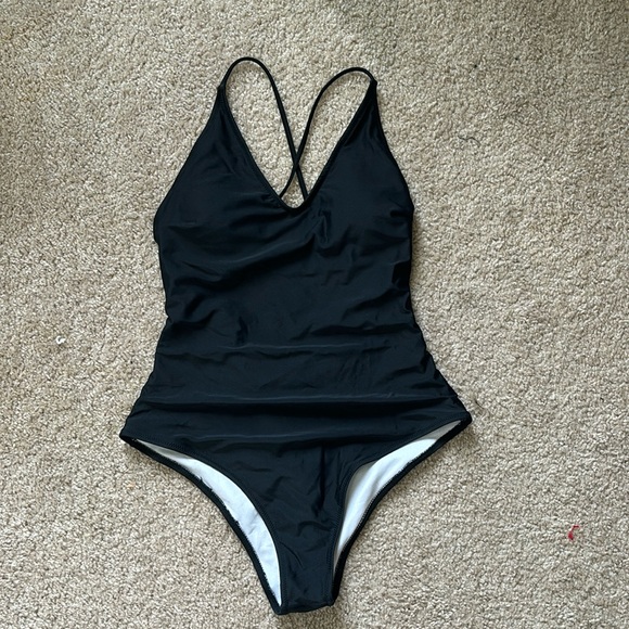 Black V-Neck one piece - Size S - Picture 1 of 1
